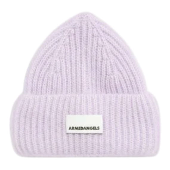 MOHAIR BLEND KNIT HAT W Accessoires Mütze Solid 