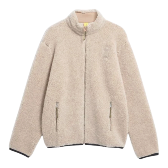 WOOL BLEND FLEECE JACKET Jacken/Outerwear Blouson Solid 