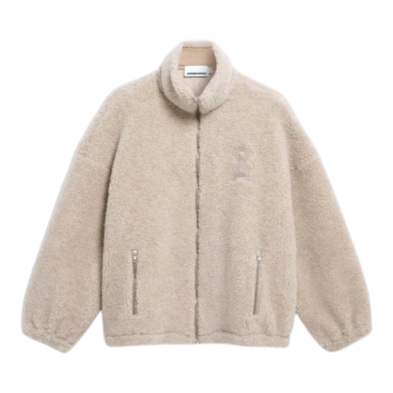WOOL BLEND FLEECE JACKET Jacken/Outerwear Jersey Solid 