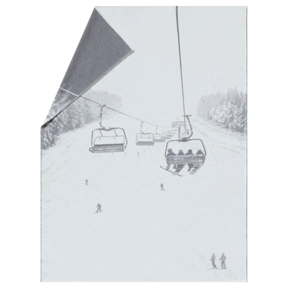 LUCA Flanelldecke "Skilift" 140/200 