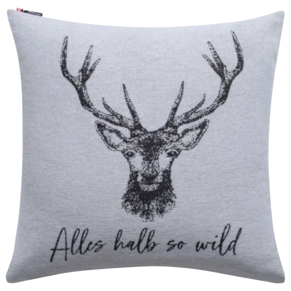 SILVRETTA Kissenhülle "Alles halb so wild" 50/50 
