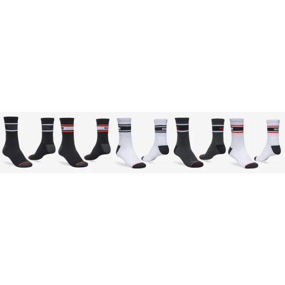 Triple Stripe Crew Sock 5 Pack 