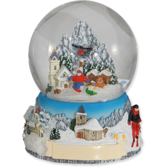 Schneekugel 6cm Winter 