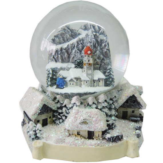 Schneekugel Winterdorf 6,5 