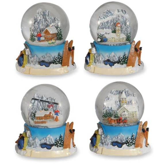 Schneekugel Wintertime 6,5cm 
