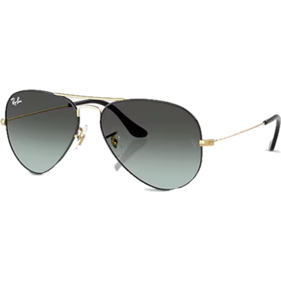 Aviator Large Metal Black On Arista Gr.58 