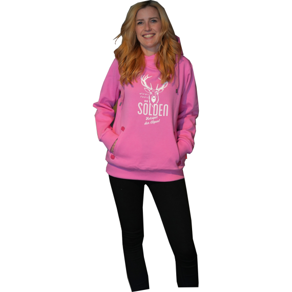 Sünn - Hoodie 10-Hirsch Druck weiß 