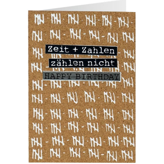Grußkarte Kork 