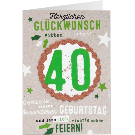 Grußkarte Kork 