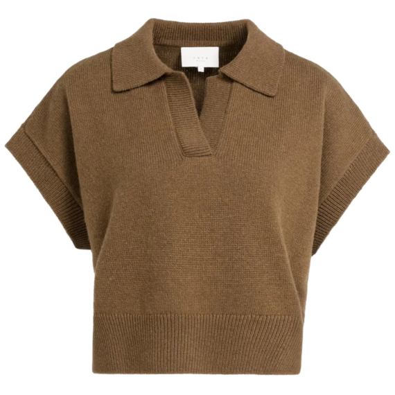 Gestrickter Spencer mit Kragen 